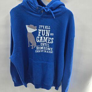 Blue Graphic Hoodie